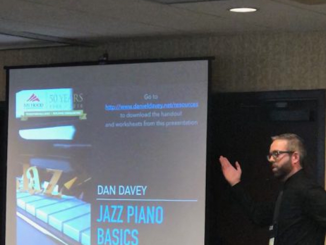 Jazz piano master, Dan Davey